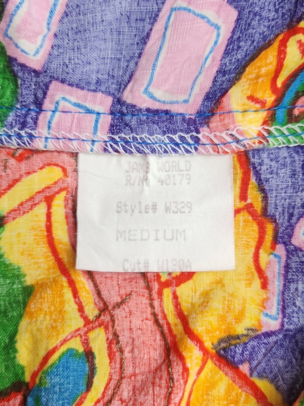Vintage Jams World "Hattie" Drop Waist Patchwork Dress Medium Dopamine $135 - Picture 5 of 5